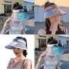 Summer Sun Protection Hat With Fan And Wide Brim For Outdoor Activities