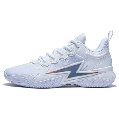 נעלי כדורסל Li Ning Son Of Flash נוחות ואופנתיות עמידות לשחיקה נושמות נמוכות לגברים לבן ABPT019-6