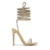 Fashion Sexy Open Toe Slim High Heels Shoes Womens Rome Pumps Ankle Bamd Cross Strap Stiletto Sandals Wedding Banquet Shoe