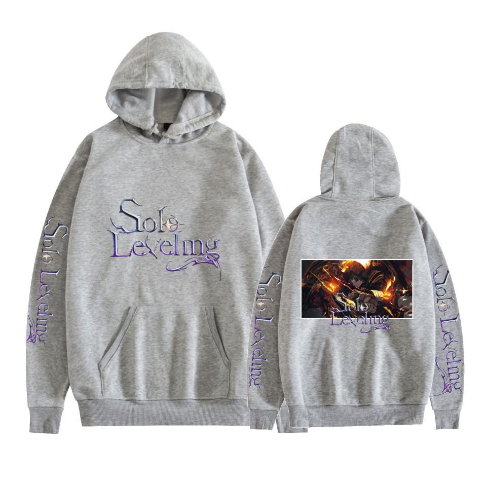 Solo Leveling Cartoon Hoodies Graphic Printed Sweatshirts Casual Long Sleeve Tops for Men Women