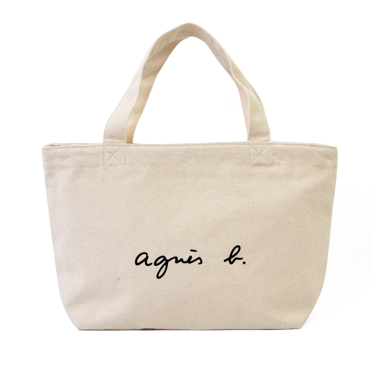 

agnes VOYAGE agnes voyage cotton tote bag mini tote canvas b. b. (ivory) слонова кістка