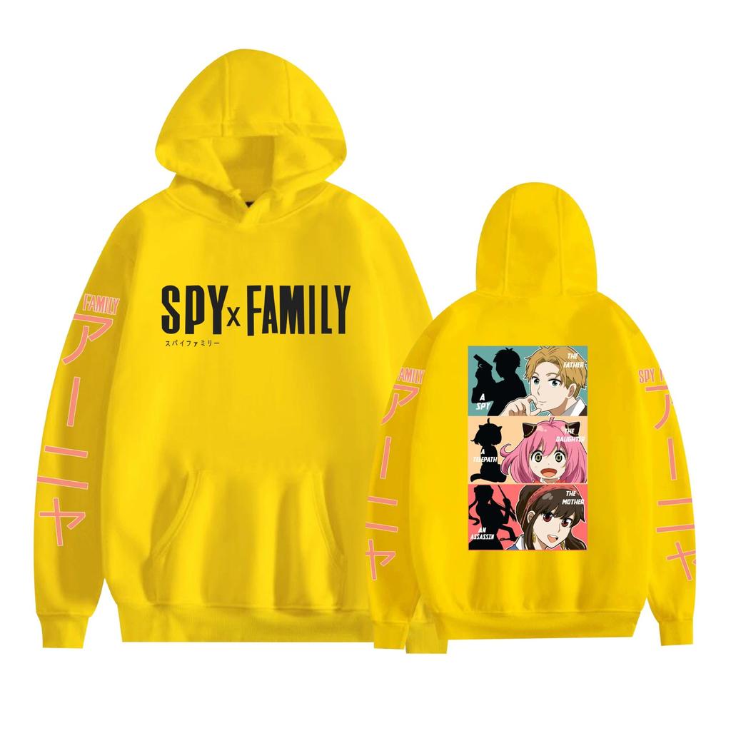 Hot Spy X Family Anime Funny Hoodie Hip Hop Graphic Sweatshirts Streetwear Harajuku Tracksuit