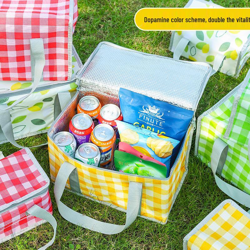 Waterproof Insulated Picnic Bag - Large Capacity Lunch Box with Cold/Fresh Keeping Features