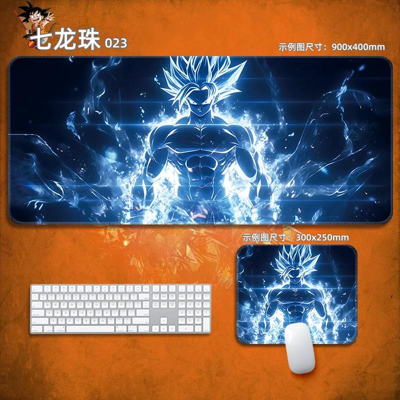 Anime Mauspads Drachenball Leder-Mauspad Nachhaltig Kleiner Junge Handgelenkstütze Tastaturunterlage Tischmatte Son Goku Animation Dekorative Tischdecke