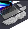 Silikon-Memory-Schaum-Handgelenkauflage für Maus und Tastatur mit Handyhalter