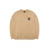 New MLB New York Yankees Sweatshirts Unisex Beige 3AMT00121-50BGD