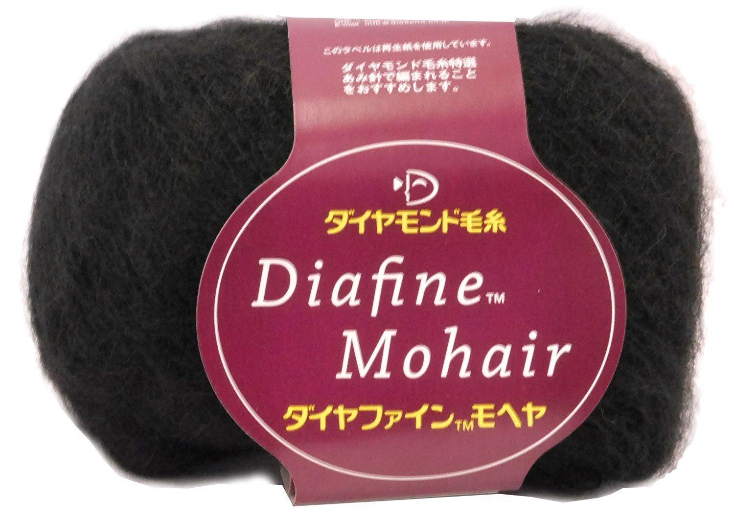 

Diamond Yarn Diamond Fine Mohair Extra Fine Black 20g 160m 10 balls set col.315 approx. чёрный