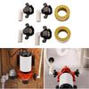 1/2'' x 1/4 NPT Barb Elbow and Straight Swivel Adapter RV Water Pump Fittings with Thread Seal Tape for Water Pump Strainer 4pcs