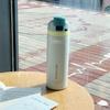 710ml Straw Double-Layer Insulated Cup 304 Stainless Steel Sports Water Bottle Travel Vacuum Flask for Outdoor Camping Sports