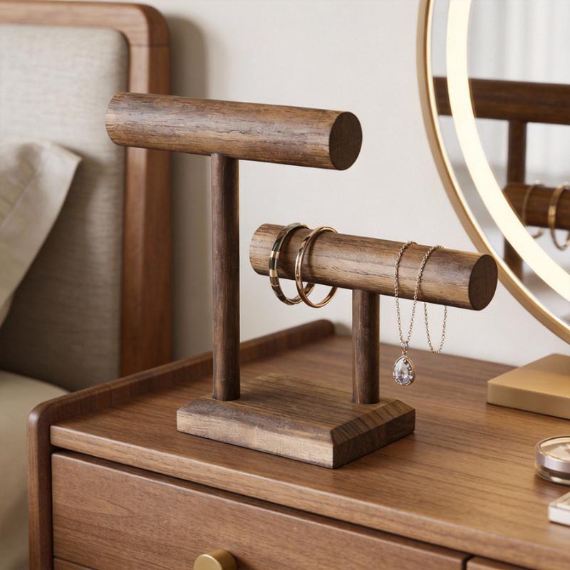 Urholder Stand Træ Ur Display Tårn Smykke Organizer Til Armbånd Og Halskæder Urholder Organizer