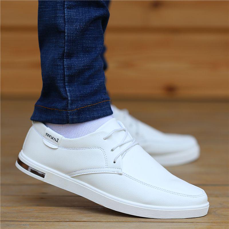 

Мужская универсальная повседневная обувь Осень 2025 - Дышащие кожаные кроссовки на мягкой подошве 44 Small Fit