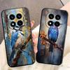 Bird Oil Painting Style Soft Phone Case for Xiaomi Redmi Note 12 13 14 15 Pro Plus 11 12S 11S 11T 10 4G Black Cover Back Shell