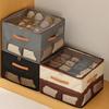 1 Stück Schuhbox mit Deckel Haushalts-Aufbewahrungsbox Faltbar Staubdicht und Großes Fassungsvermögen Stiefel-Aufbewahrungsbox Organisation für Zuhause