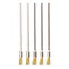 5pcs 3mm Shank 100mm Brass Stainless Steel Wire Brushes Cleaning Polishing Brush