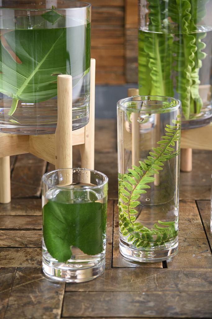 FOYER Unbreakable Vase Flower Base Polycarbonate Stylish Height 30 cm Width 17.5 cm Large 2300137