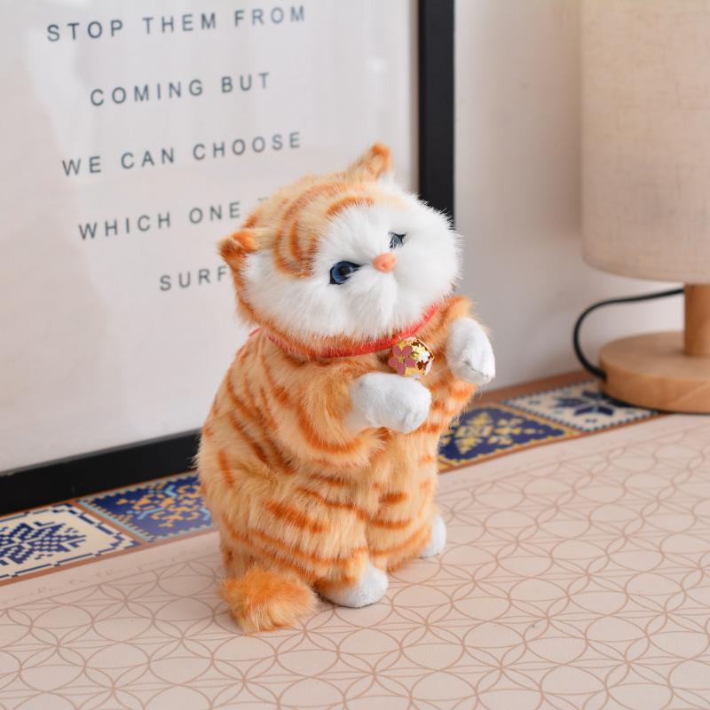 Adorable Cat Figurine with Bell - Perfect Birthday Gift for Girlfriends, Kids, and Cat Lovers