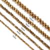 1 Strand 3 4 6 8 10mm Rondelle Faceted Crystal Beads Brown Glass Loose Beads For DIY Jewelry Making Necklace Bracelets Supplies