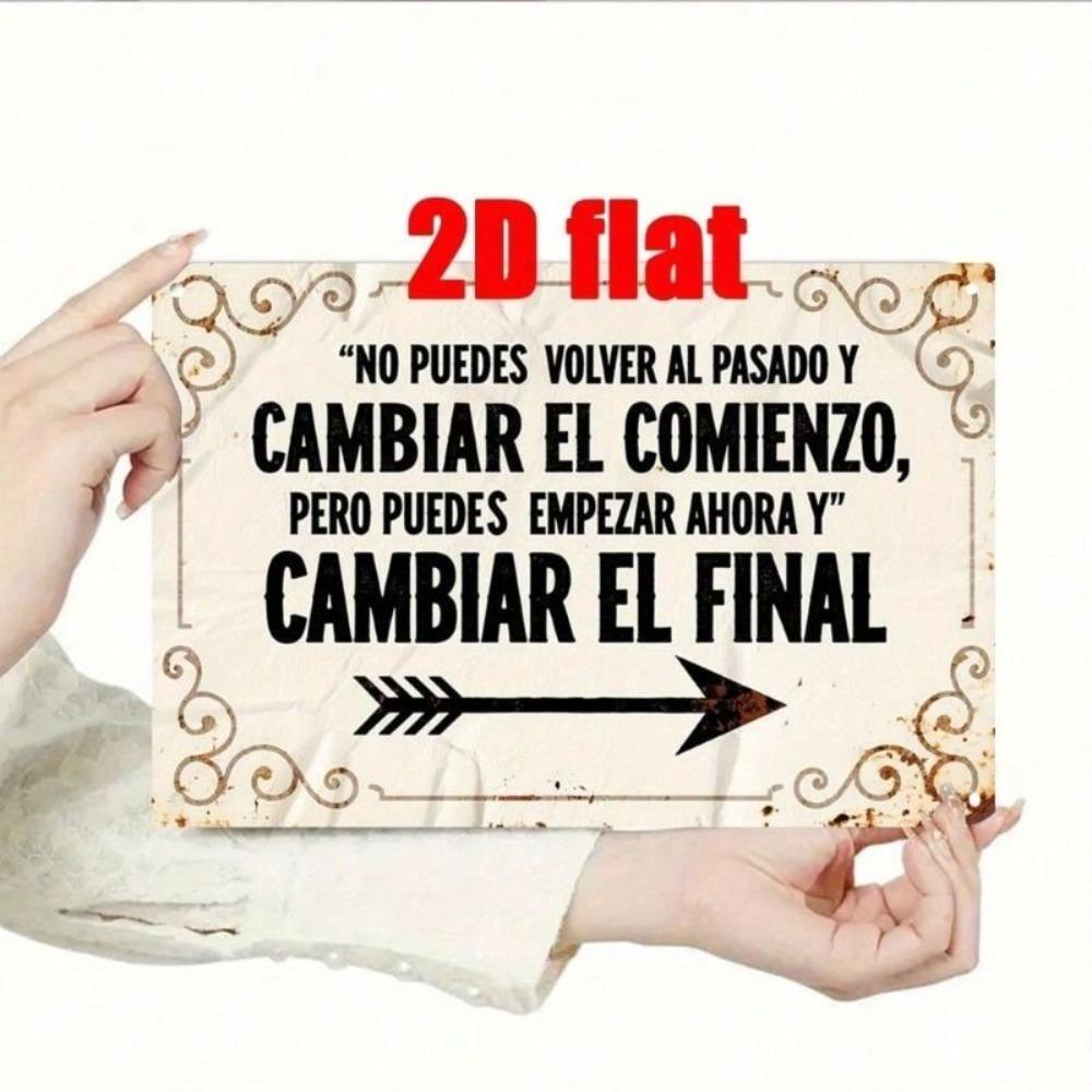 Vintage Spanish Style Metal Sign 20x30cm Bar Cafe Wall Decor