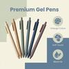 Retractable Gel Ink Pens 0.5mm Fine Point Morandi Macaron Colored Barrel Signing Ballpoint Pen Student Office Stationery