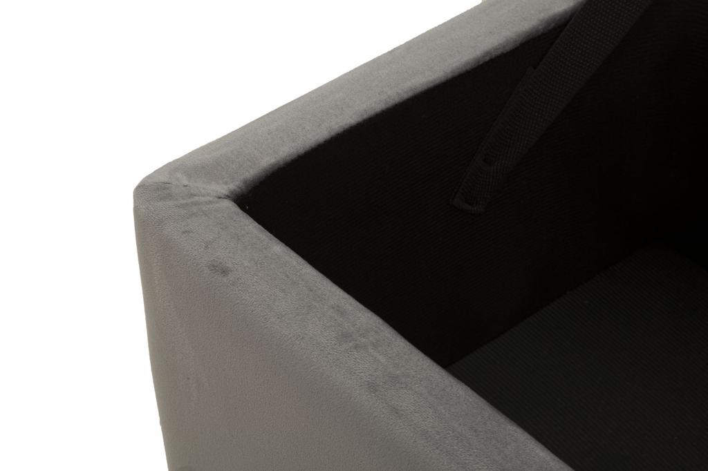 Bench With Storage Silvery Cm 112X42X50