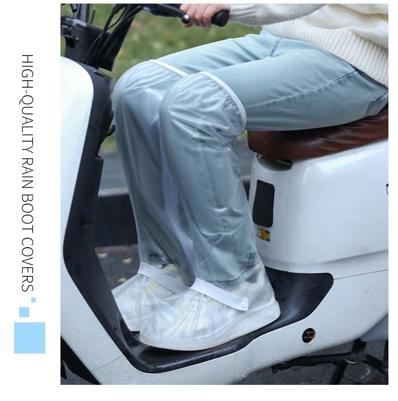 Waterproof Over-the-Knee Cycling Overshoes: Durable, Thick, Anti-Storm Rain Boots