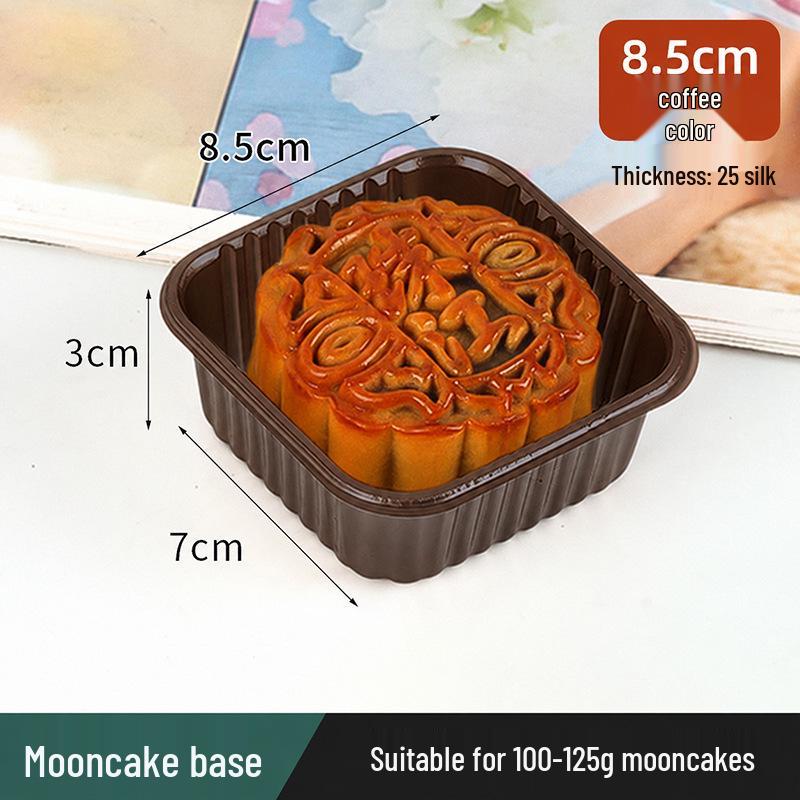 Golden Mooncake Blister Packaging: Salted Egg Yolk Pastry Tray with Mung Bean Cake Blister Box.