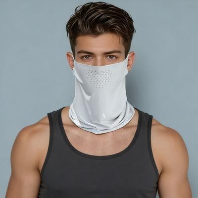 Sonnenschutz-Gesichtsschutz Schnelltrocknendes Gewebe Eis-Seide Gesichtsschutz mit atmungsaktivem Netz Kühlendes Gewebe Verlängerter Nackenschutz Anti-UV-Gesichtsschutz