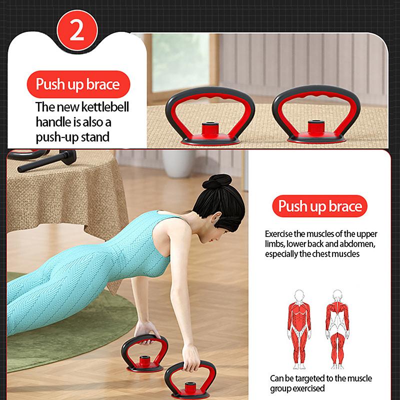 Verstellbarer Kettlebell-Griff für Kurzhanteln, Gewichtsscheiben, Schwungstange, Hantelball, Kettlebell-Griff für den Heimgebrauch und Fitness