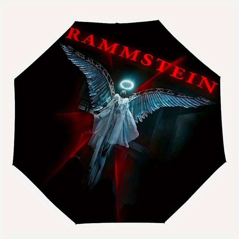 

1pc Rammstein Automatic Open/close, Portable Folding Umbrella for Women & Men,Compact Parasol, Outdoor Accessory,, Durable Frame yy250809173
