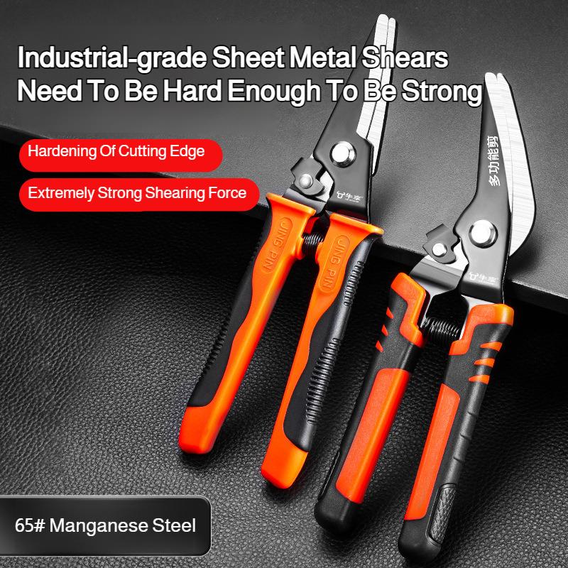 Haushalts-Spezial-Blechschere gebogen Kopf Hochkohlenstoffstahl Werkzeuge Material scheren Blechschere