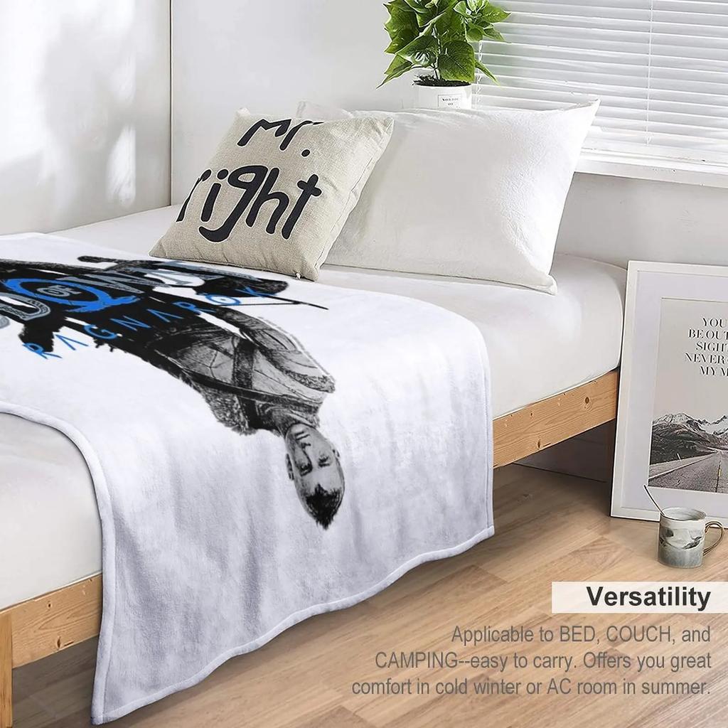 God of War_ Ragnarok Kratos and Atreus Throw Blanket Soft Plaid Blanket For Baby