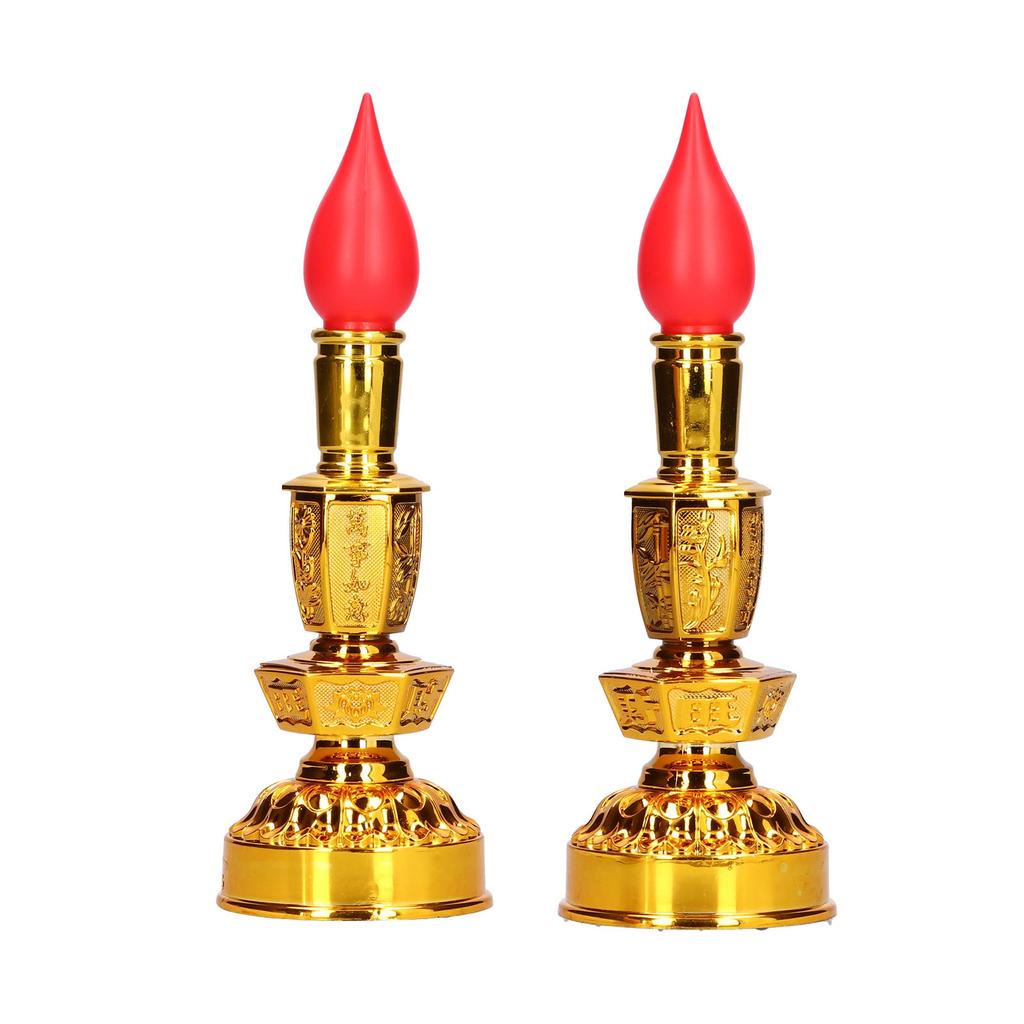 Candle Lamp LED Low Power Consumption Chinese Style Traditional Retro Buddhist Decor LampSingle
