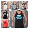 Stylish Polyester Fiber Men's Vest Moisture-wicking Slim Fit Gym Tank Top For All Seasons