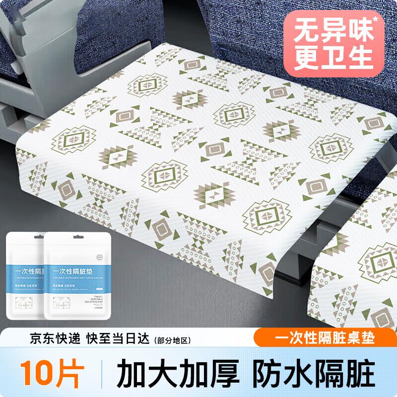 

JAJALIN Disposable Anti-dirty Travel Table Mat (10-Pack)