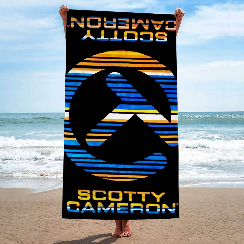 Golf S-scotty C-camerons Anime Anime Beach Swimming Towel Soft Absorbent Washcloth Children's Gifts For Kids Travel Camping Gym