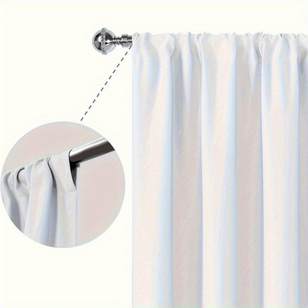 2pcs Polyester Curtains with Vintage Floral Print – Light-Filtering Rod Pocket Panels for Bedroom   Living Room & Office