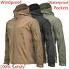 Military Tactical Outdoor Soft Shell Windproof Fleece Jacket Men Army Sportswear Thermal Hunt Hiking Sport Hoodie Jackets