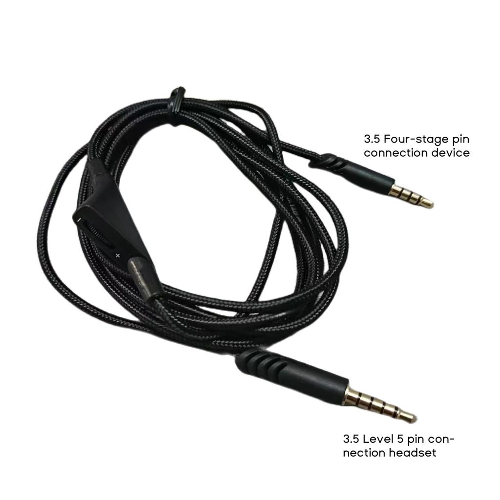 Braided Headset Cord for Astro A10 A40 Gaming Headset 3.5mm(1/8") Audio Cable Universal Compatibility Extension Cable