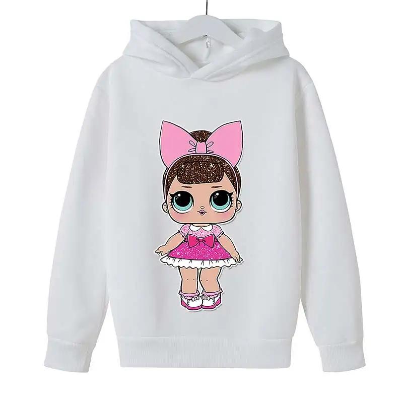 4-14 Ετών Παιδικά Βαμβακερά lolsurprise Φούτερ με Κουκούλα Χαριτωμένο Φούτερ Μακρυμάνικο Παιδικά Ρούχα Αγόρια/Κορίτσια Cool Χαριτωμένα Παιδικά Μπλουζάκια