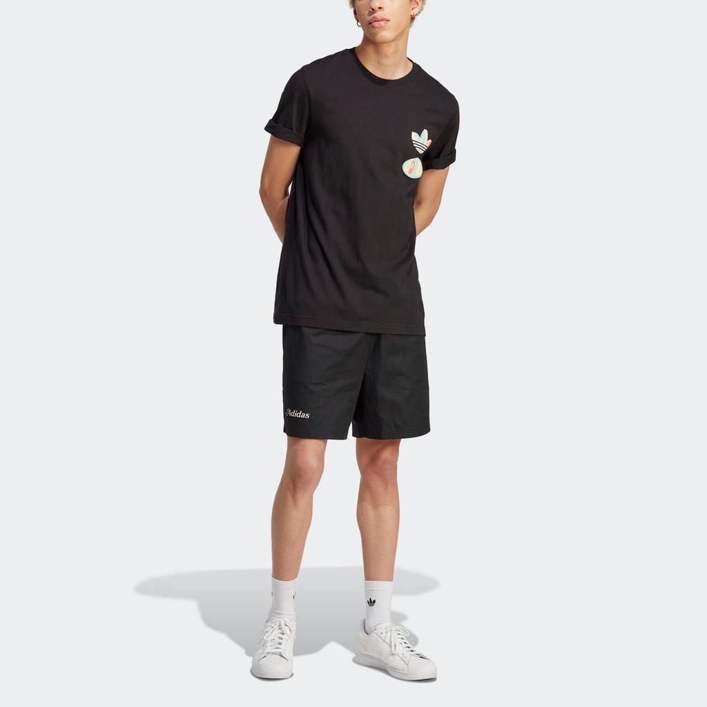 adidas originals Enjoy Summer Front/Back Graphic Tee 'Black' Men's IT8183