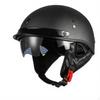 Carbon Fiber, Retro Half Helmet, Lightweight, Men and Women Matte Fiber M