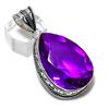 Natürlicher rosa Amethyst Edelstein handgefertigt 925 Sterling Silber Anhänger 2,13" m9a80