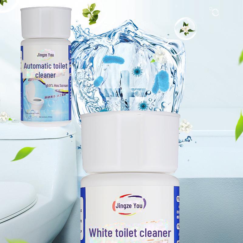 Blue Bubble Toilet Cleaner: Automatic Deodorizing and Descaling with Fragrance, Removing Stains and Odors.