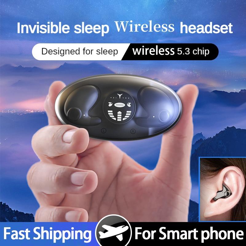 Sleeping Wireless Earphones Painless Wear Noise Cancel Headset With HD Microphone Low Latency Headphone Mini Earbuds
