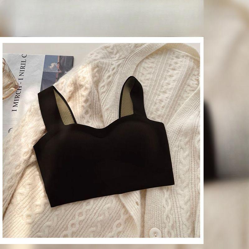 

Women s Push - Up Wire - Free Anti - Sagging Bra with Side Support Seamless One - Piece Tank Style for Autumn and Winter XL