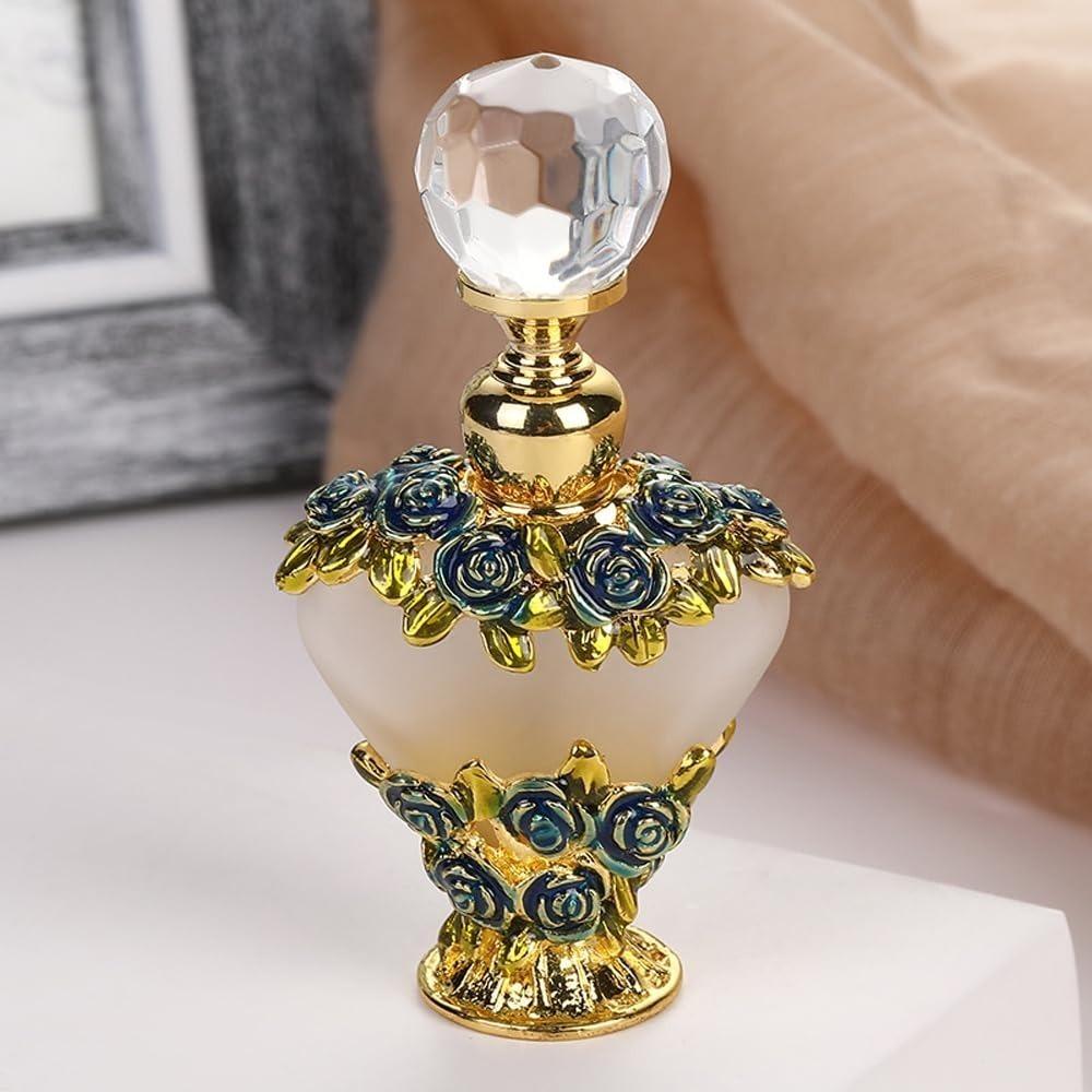 Metallbasis Ätherisches Öl Flasche 5/10ML Parfümflaschen Exquisite Glasflasche Kreatives Geschenk