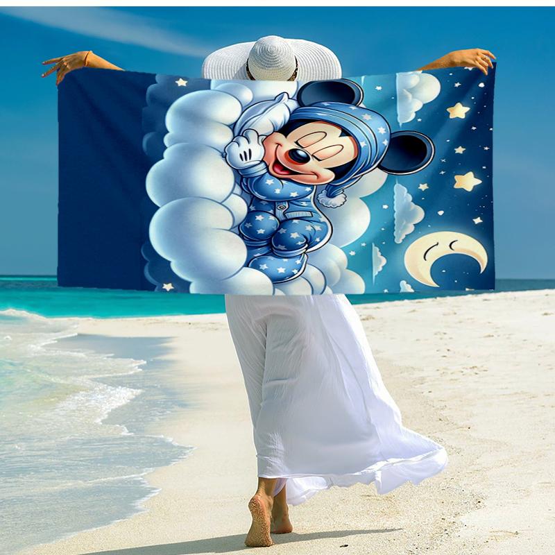 Ultra-Soft Beach Towel with Mickey Theme,Ideal for Pool - Camping, Diving - Perfect Travel Essential, Vibrant Beach Towel.