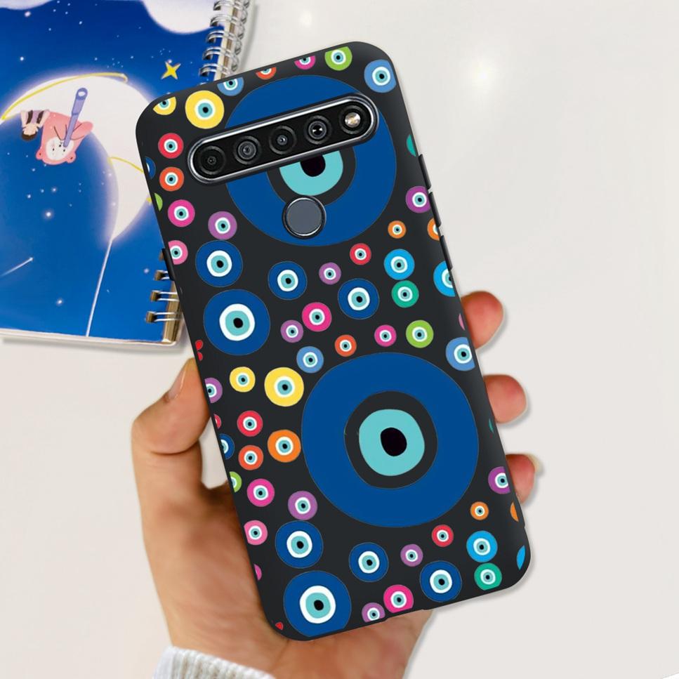 For LG K41S K 41S Case 2020 Black Silicone Cute Fashion Flower Shockproof Bumper For LGK41S LM-K410 Phone Back Cover 6.55" Funda