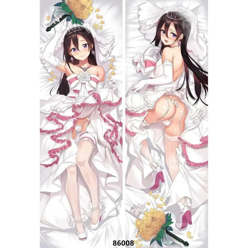 

60x180 смSword Art Online Подушка Аниме Казуто Асуна Двусторонняя наволочка с принтом Обнимающая наволочка для тела Постельное белье Чехлы для подушек 50x150cm Peach Skin