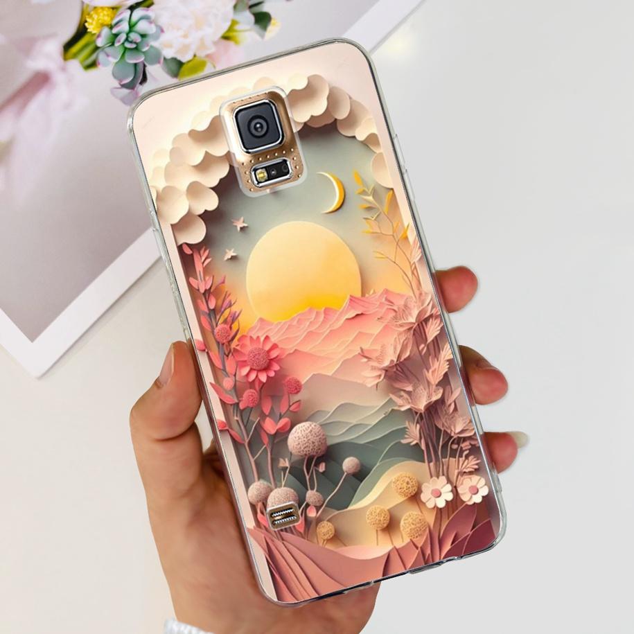 For Samsung Galaxy S5 Case G900F G900I i9600 S 5 Back Cover Cool Painted Soft Silicone Clear Phone Case For Samsung S5 Neo Coque
